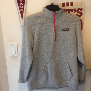 Vineyard vines grey and pink shep shirt